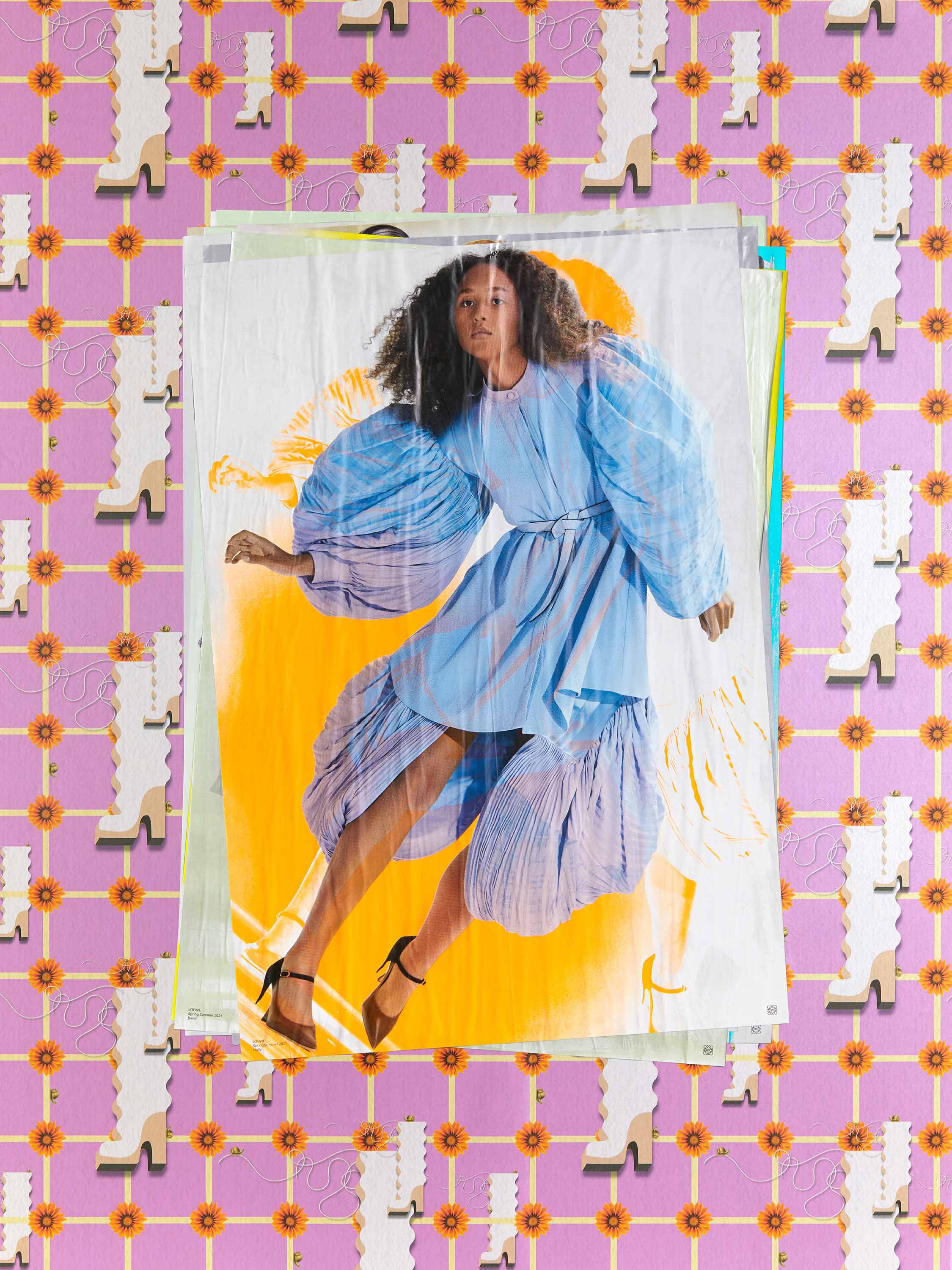 ロエベ 限定1000本 コレクション壁紙 Show on the Wall: LOEWE's Artistic Tapestry of Creativity